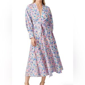 Paloma Blue Colorful Patterned Maxi Dress size S